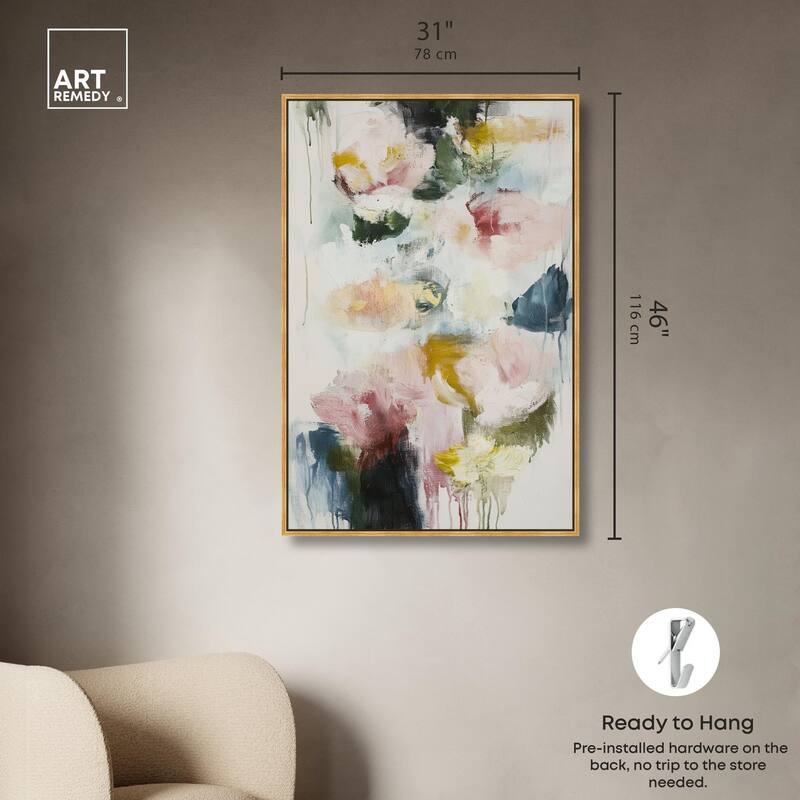 Dripping Colors I Canvas by Art Remedy