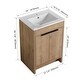 preview thumbnail 42 of 54, BNK 24''/30''/36'' Bathroom Vanity With Sink, Freestanding Bathroom Vanity with 2 Soft Close Doors and 1 Shelf