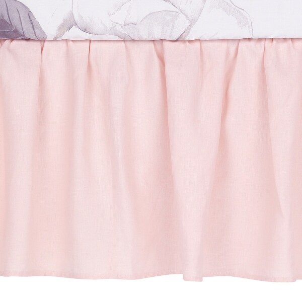 pink ruffle crib skirt