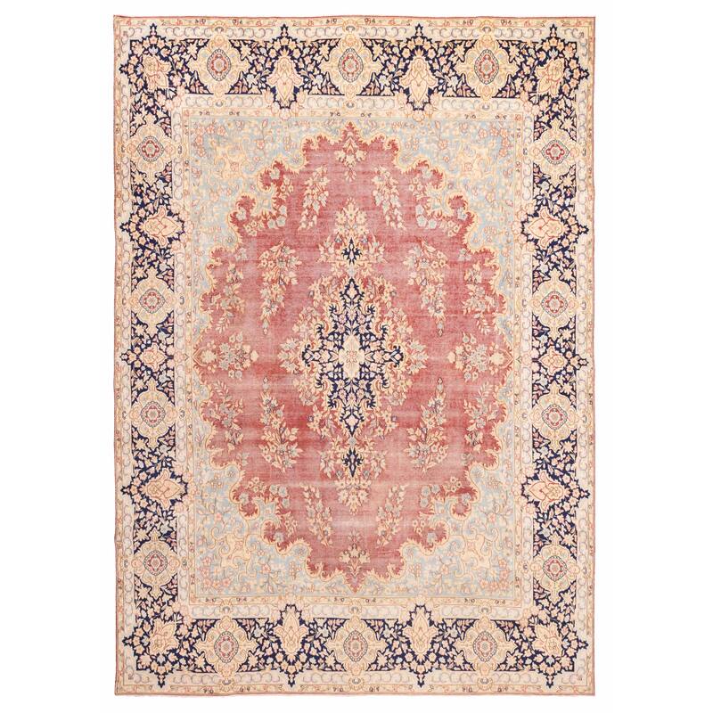 ECARPETGALLERY Hand-knotted Antalya Vintage Dark Copper Wool Rug - 9'7 x 13'5