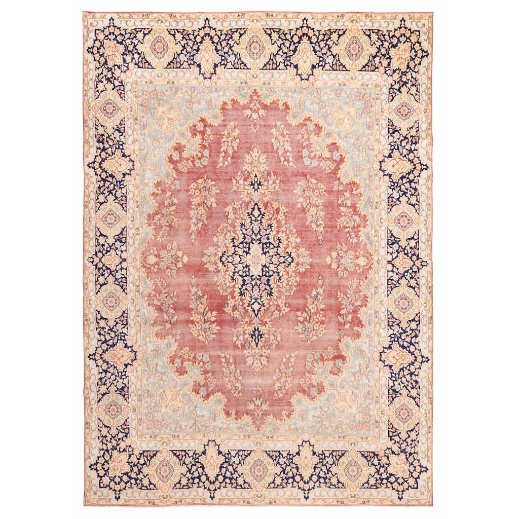 ECARPETGALLERY Hand-knotted Antalya Vintage Dark Copper Wool Rug - 9'7 x 13'5