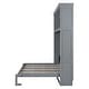 preview thumbnail 9 of 28, Queen Size Murphy Bed Wall Bed with Top Shelves & USB