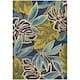 Miami Palms Hand-hooked Botanical Indoor/ Outdoor Area Rug - 5'6" x 8'