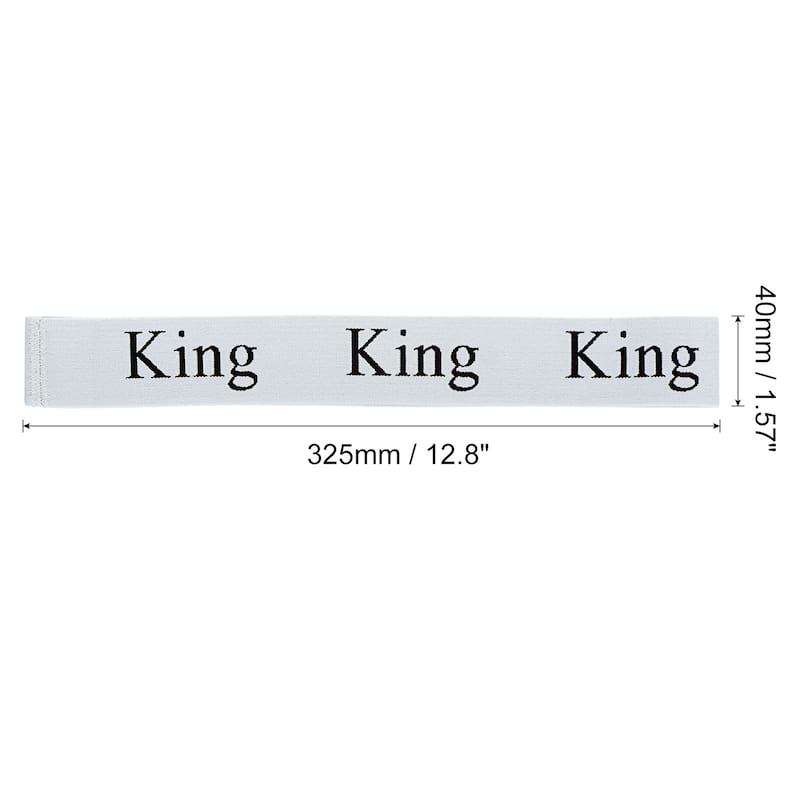 Bed Sheet Organizer Bands 325x40mm Storage Bands, White, KING - White - 6 Pcs