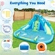 preview thumbnail 4 of 8, Costway Inflatable Water Slide, Blowup Water Park with Dual Slides & - See Details