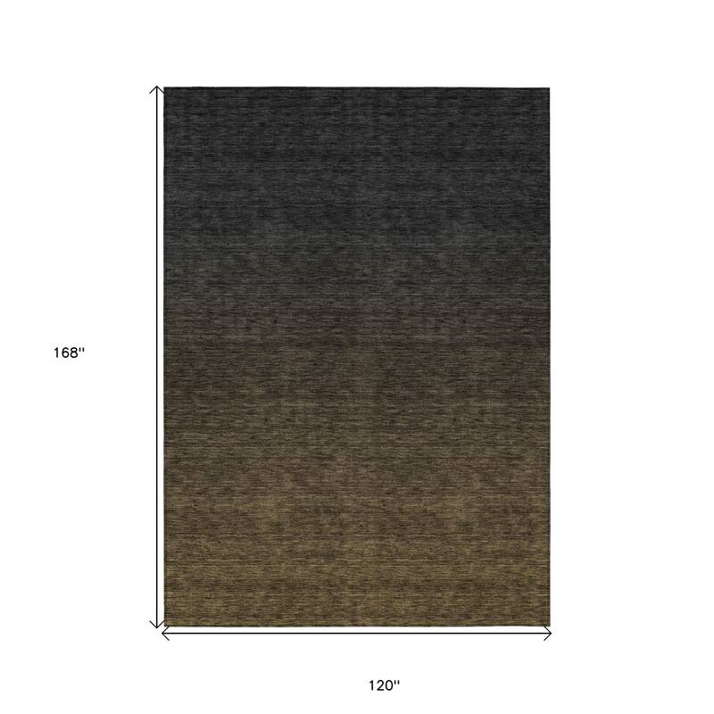 HomeRoots Abstract Transitional Rectangle Outdoor Rug