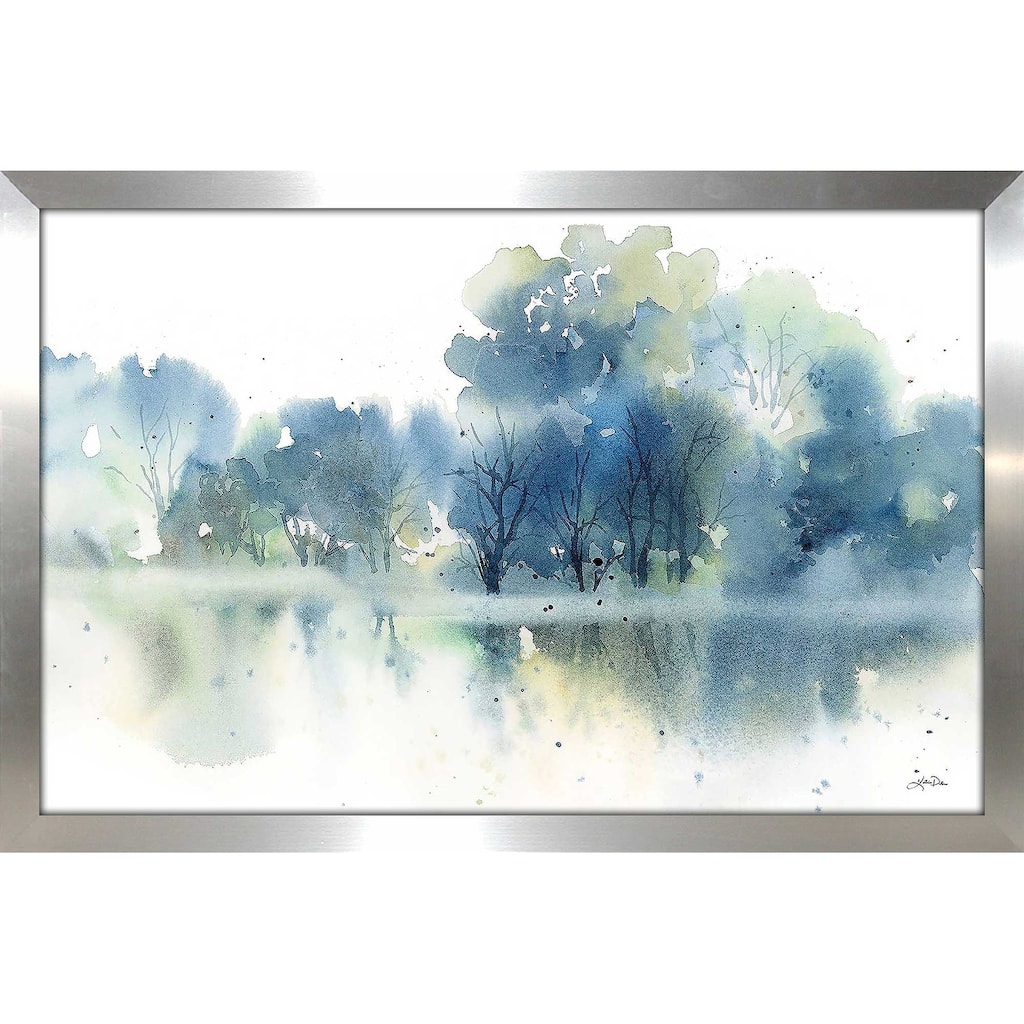 "Blue Pond Reflections" by Katrina Pete Print on Acrylic
