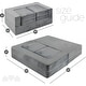 preview thumbnail 3 of 5, Milliard Kids Couch - Modular Kids Sofa for Toddler and Baby Playroom/Bedroom Furniture (Grey) with Bonus Pillow