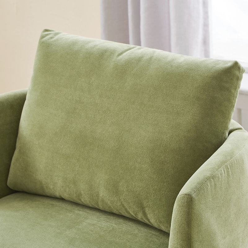 Curved Design Swivel Barrel Arm Chair
