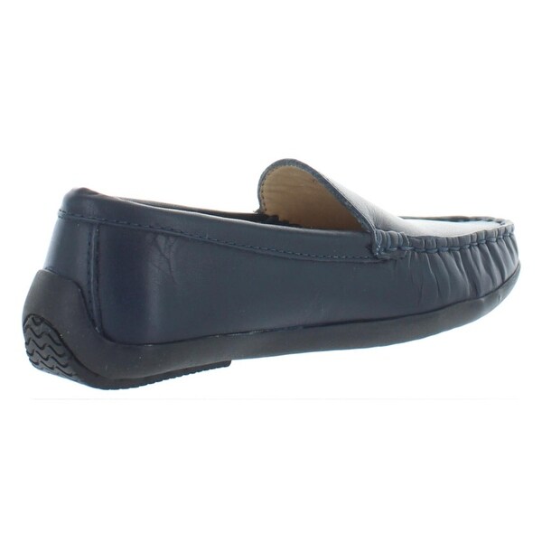girls navy loafers
