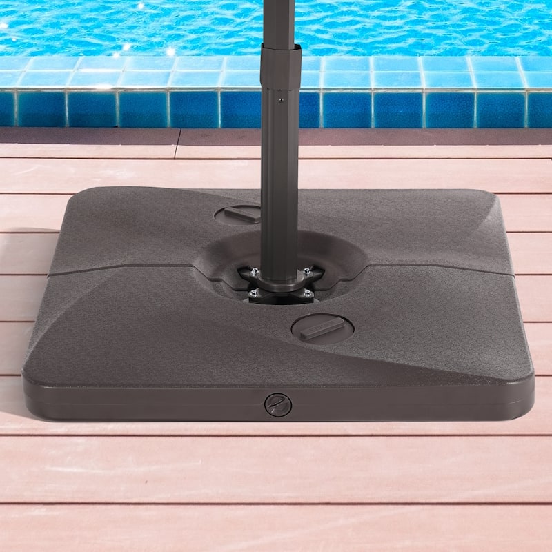 LIVOOSUN 320LBs HDPE Patio Umbrella Weight Base Sturdy and Stable