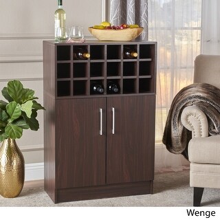 Roula Mid-Century Wood Wine and Bar Cabinet by Christopher Knight Home