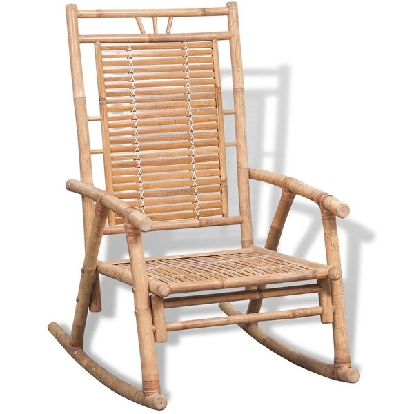 vidaXL Rocking Chair Bamboo Bed Bath Beyond 27733394