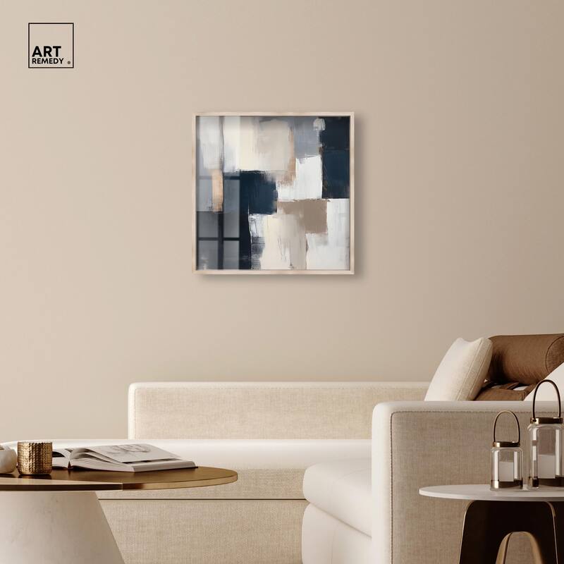Blue Mood Depth III Shadowbox by Art Remedy