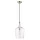 Option Brushed Nickel & Clear Glass