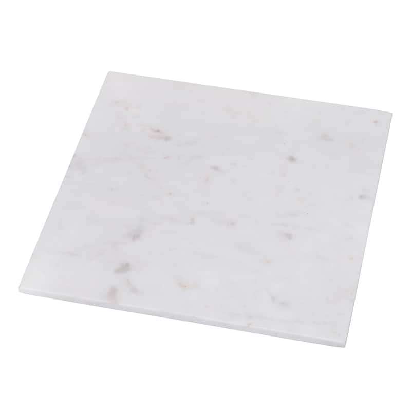 Creative Home Natural Marble Stone Square Marble Board - White