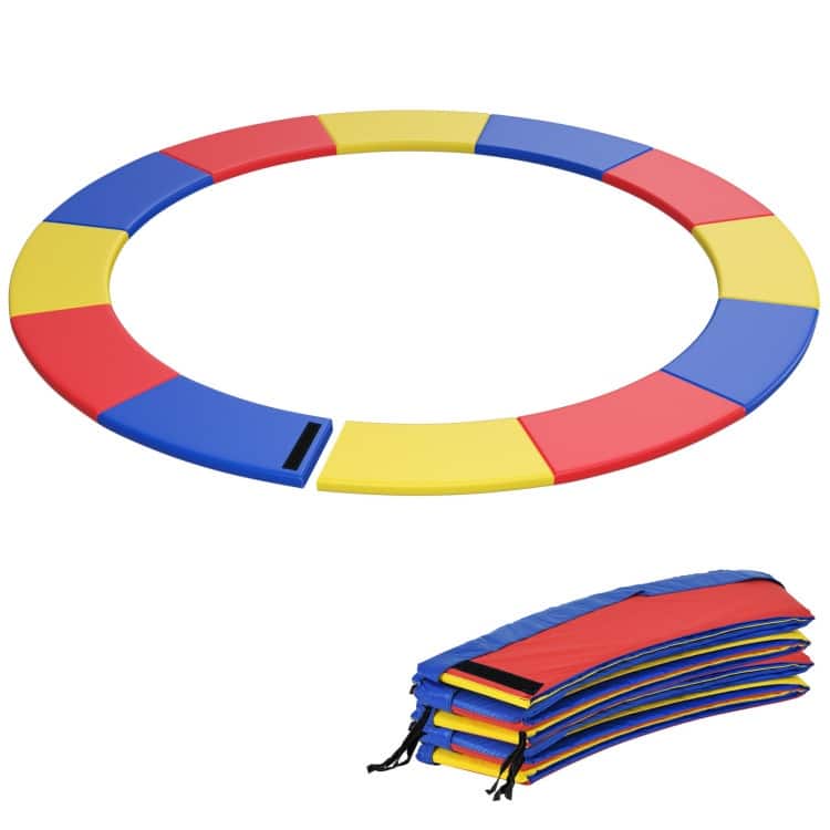 Multicolor PVC Foam Trampoline Safety Pad with Elastic Straps - Multi Color - 10