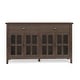 preview thumbnail 19 of 40, WYNDENHALL Stratford 60" Wide Solid Wood Transitional Large 4 Door Sideboard Buffet -  17"d x 60"w x 34"h