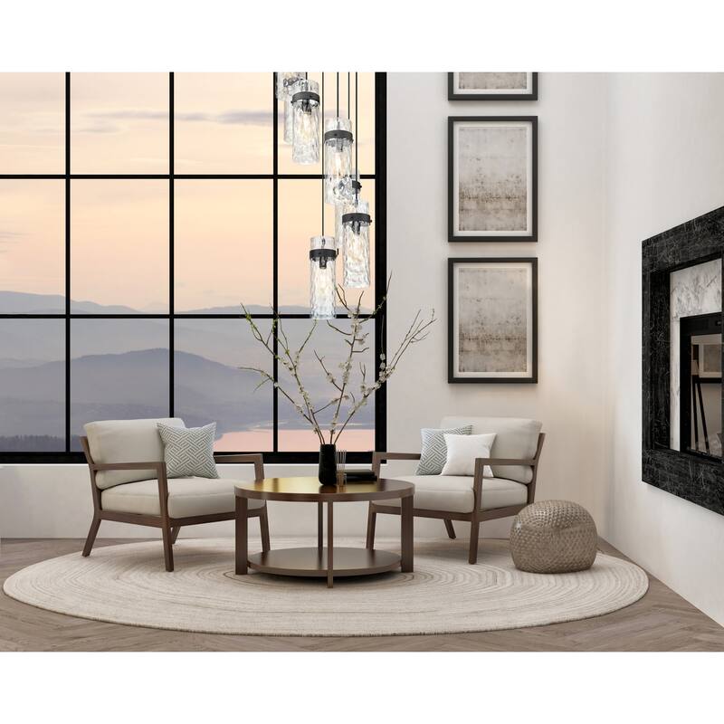 Z-Lite 7002P5-7R Fontaine 7 Light 20" Wide Chandelier