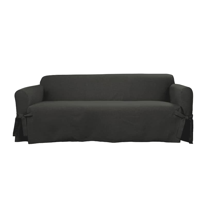 SureFit Farmhouse Basketweave 1 Piece Sofa Slipcover