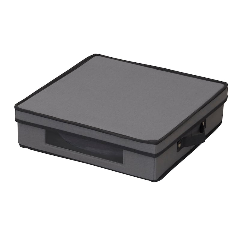 Household Essentials Charger Plate Storage Box - 14.5"L x 14.5"W x 4.0"H