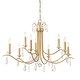 preview thumbnail 1 of 4, Crystorama Lighting Group ROL-18819 Rollins 9 Light 40" Wide Crystal Antique Gold