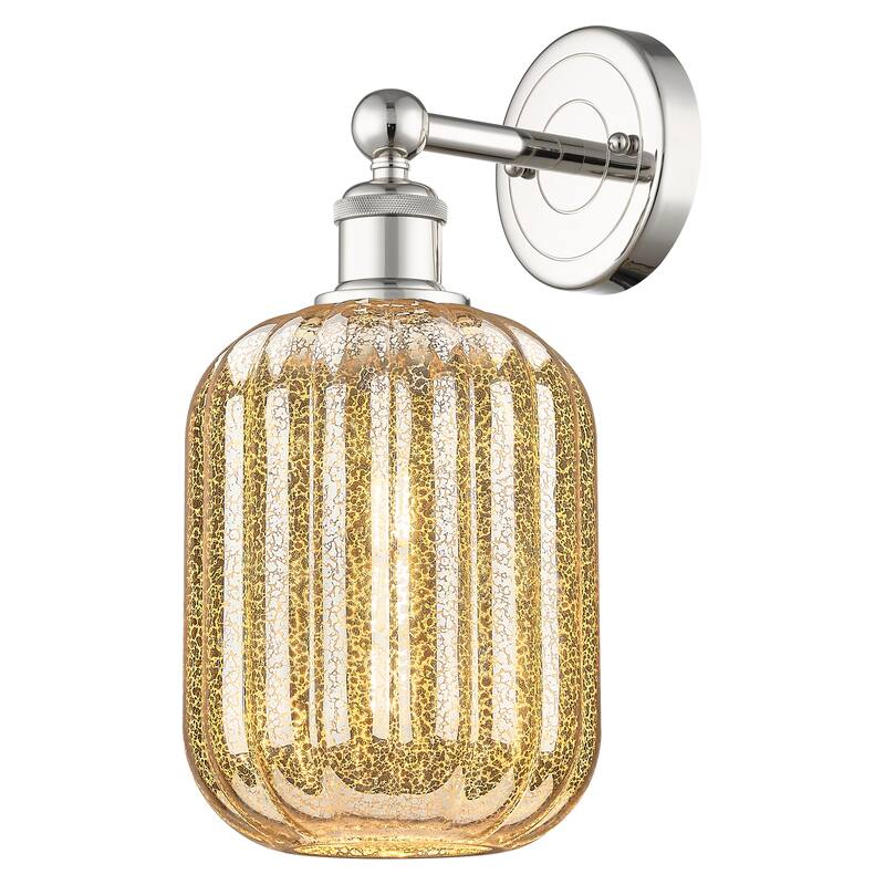 Innovations Lighting Endless Possibilities Edison - Preston - 1 Light 7" Jar Shade Sconce - Mercury/Polished Nickel
