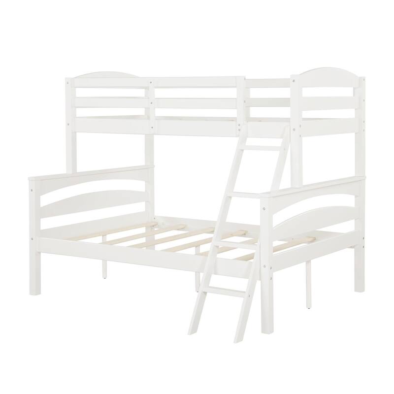 Avenue Greene Randall Kids' Twin-over-Full Wood Bunk Bed Frame - White