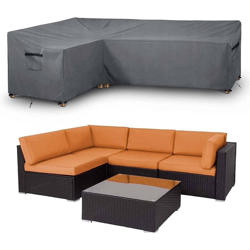 Waterproof Patio Sectional Sofa Cover Outdoor Couch Cover