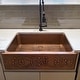 preview thumbnail 4 of 10, Ganku Copper 33" Single Bowl Farmhouse Apron Front Undermount Kitchen Sink