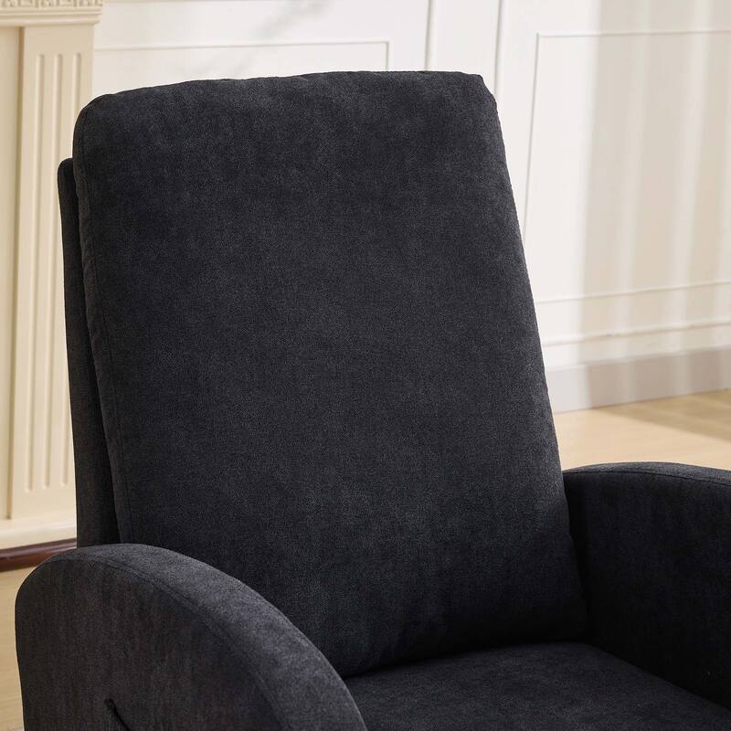 27.2"W Rocking Chair with High Back and Side Pocket