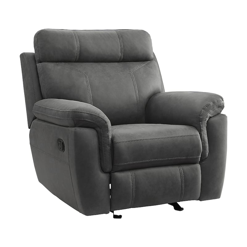 Metz Glider Reclining Chair - Grey