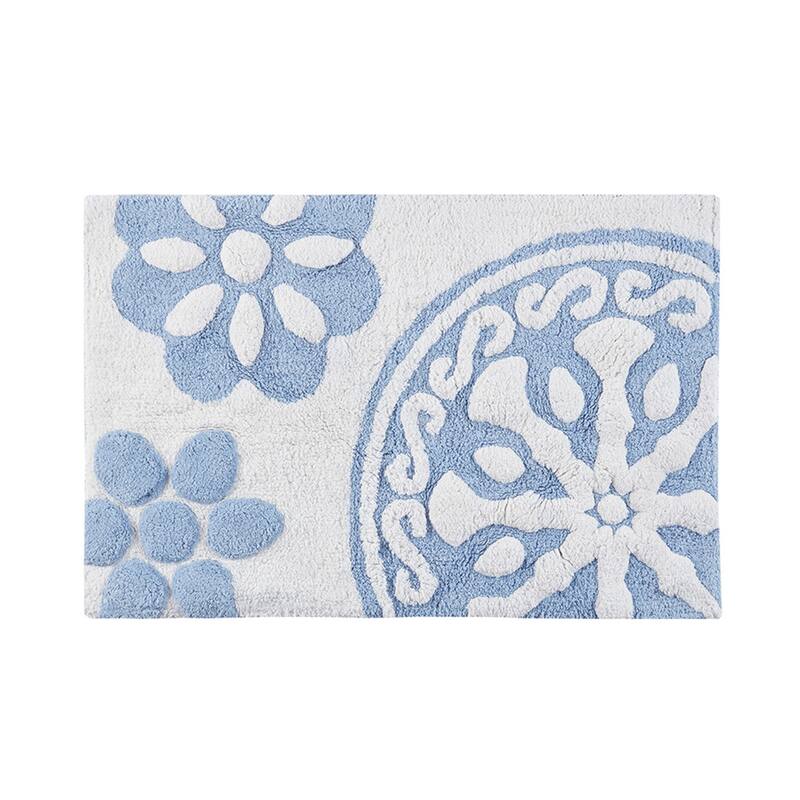 Madison Park Marrakesh Medallion Cotton Tufted Bath Rug