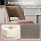 preview thumbnail 21 of 59, Upholstered Counter Height Bar Stools with wood legs for Kitchen Island Dining Room