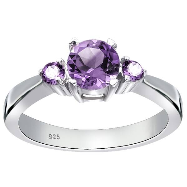 Gemstone Birthstone 6X6Mm Heart Cut Orchid Jewelry 925 Sterling Silver Engagement Ring For Women Gemstone Birthstone 6X6Mm Heart Cut Orchid Jewelry 925 Sterling Silver Engagement Ring For Women
