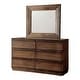 preview thumbnail 19 of 18, Emallson Rustic Natural Tone Wood Low Profile 4-Piece Platform Bedroom Set by Furniture of America