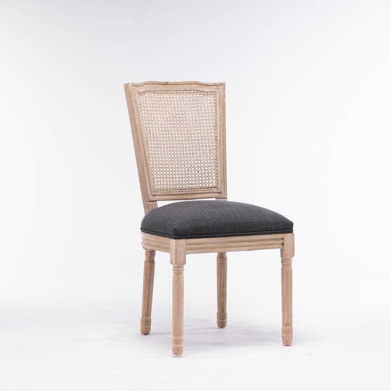 Modern Set of 2 Square Back Dining Chair