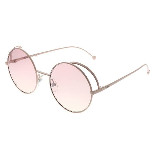 Shop Fendi Fendirama Ff 0343 35j 01 Womens Pink Frame Pink Fendi Logo Lens Sunglasses On Sale Overstock 27879791