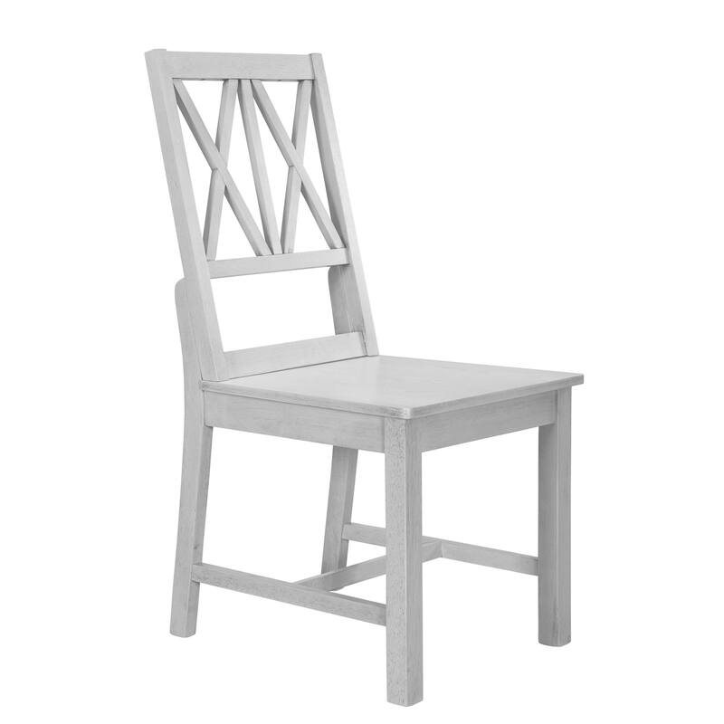 Rustic 5 Piece Extendable Round Dining Table Set