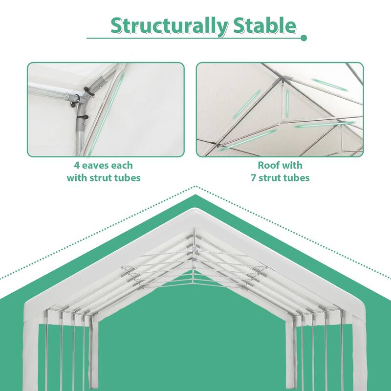 GDFStudio - Nashua Waterproof Event Protection Outdoor Gazebo Pavilion Shelter Tent