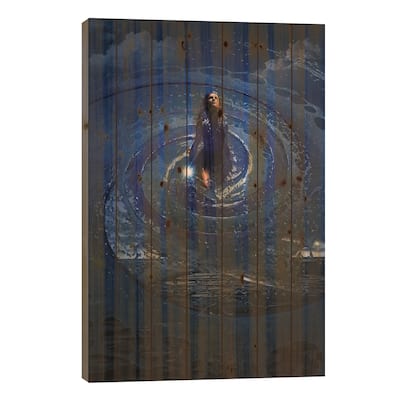 Free Spirit Print On Wood by Evan Rhodes - Multi-Color