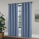 preview thumbnail 29 of 90, Linen Texture 100% Blackout Grommet Curtain Pair(2 panels)