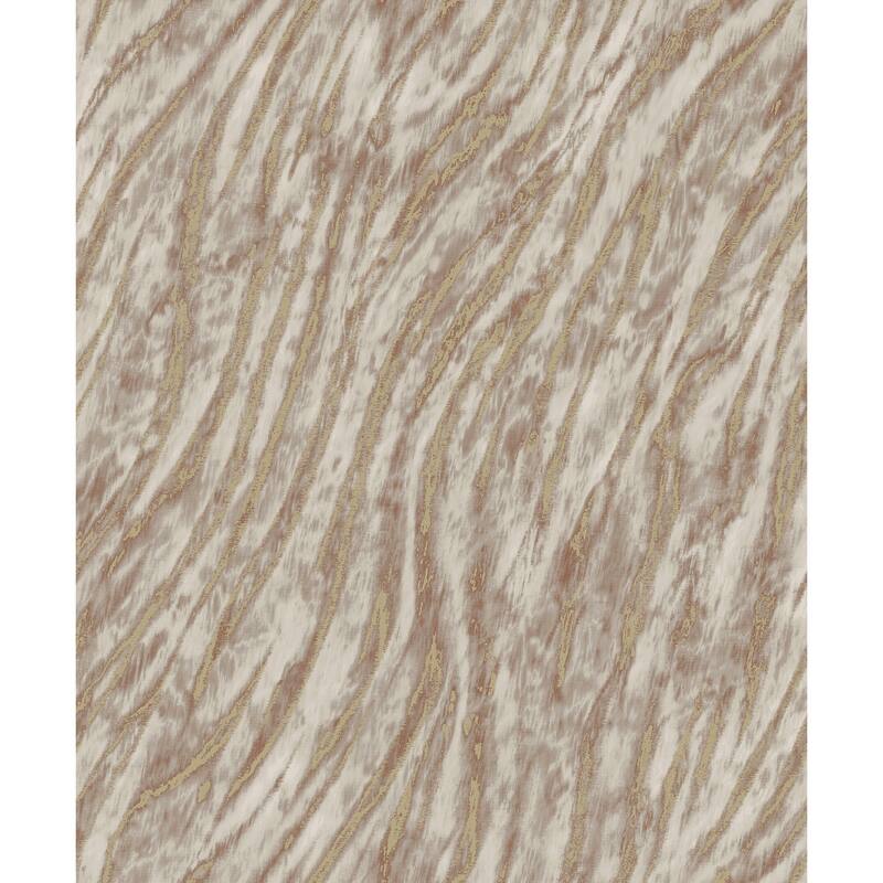 Fine Decor Arran Rose Gold Swirling Stripe Wallpaper