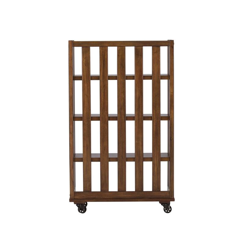 Arlington House Cobblestone Brown Open Bookcase