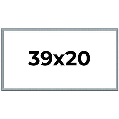 39x20 Frame Rustic Sky Blue Solid Wood Picture Frame | 0.75 Inch