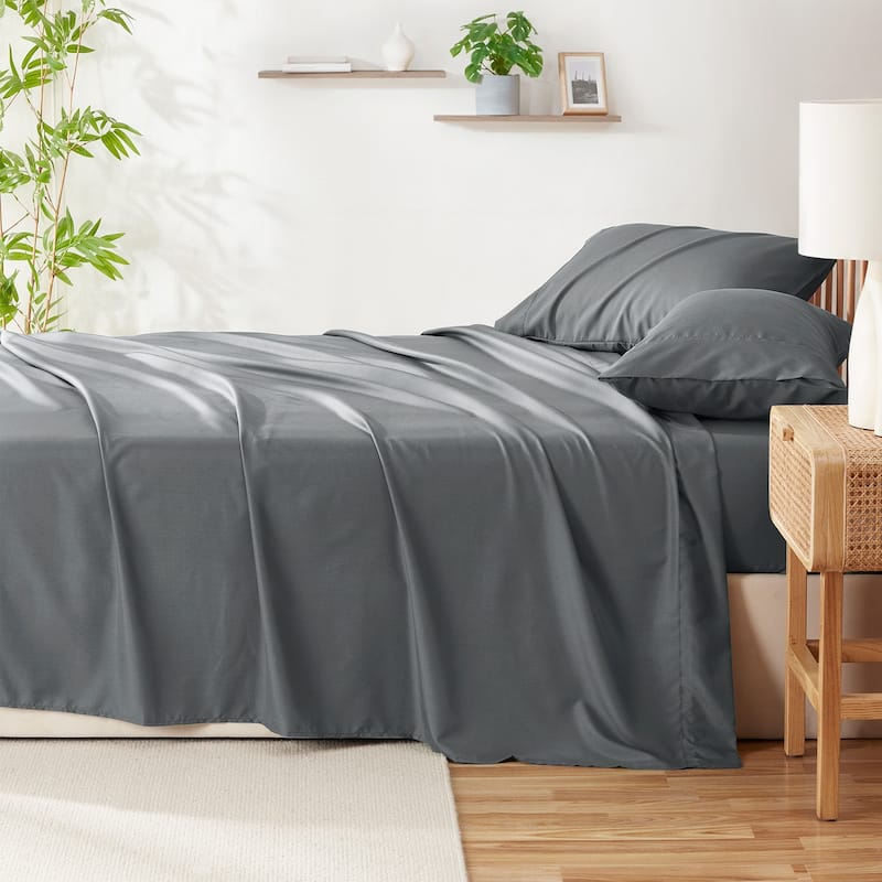 Clara Clark Premium Bamboo Blend Fitted Sheet Set