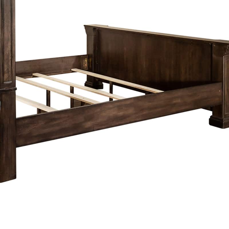 Big Valley Brownstone Distressed King California Panel Bed
