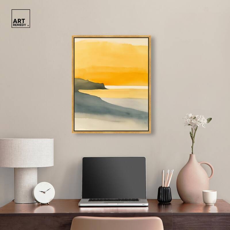 Dawn on the Waves Canvas by Art Remedy