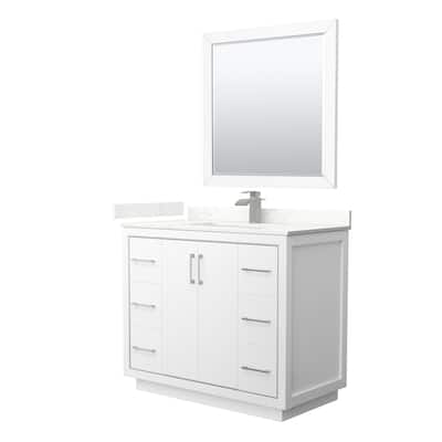 Wyndham Collection WCF111142S-QTZ-UNSM34 Icon 42" Free Standing Single