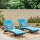 Option Grey Wicker With Bright Blue Cushion